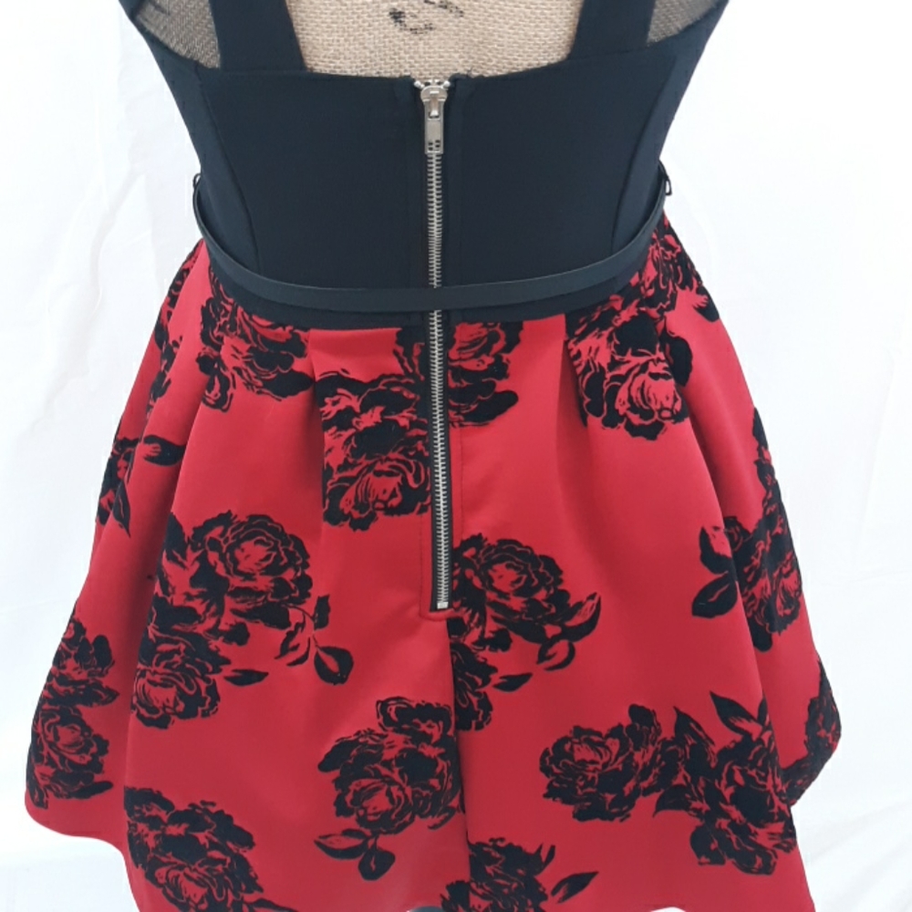 Crystal Doll Party Dress Blk/Red sz. 7 - Picture 3 of 6